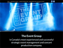 Tablet Screenshot of eventgroup.ca